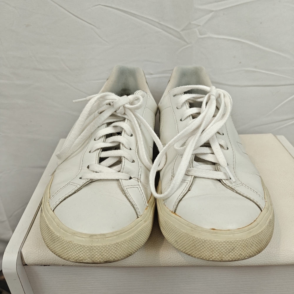Veja Esplar White Leather Sneakers Size 9 Women's - Picture 6 of 9